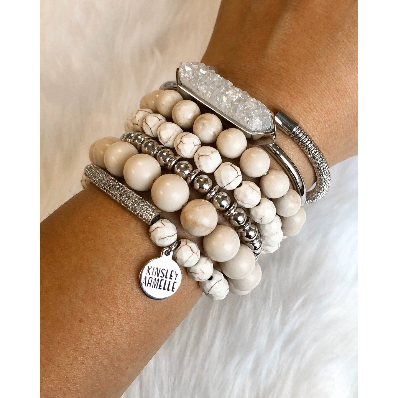White Smoke tawny bracelet