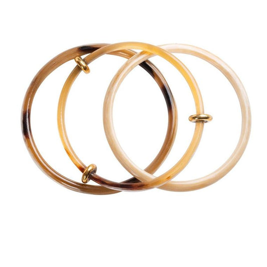 Tan horn bangle