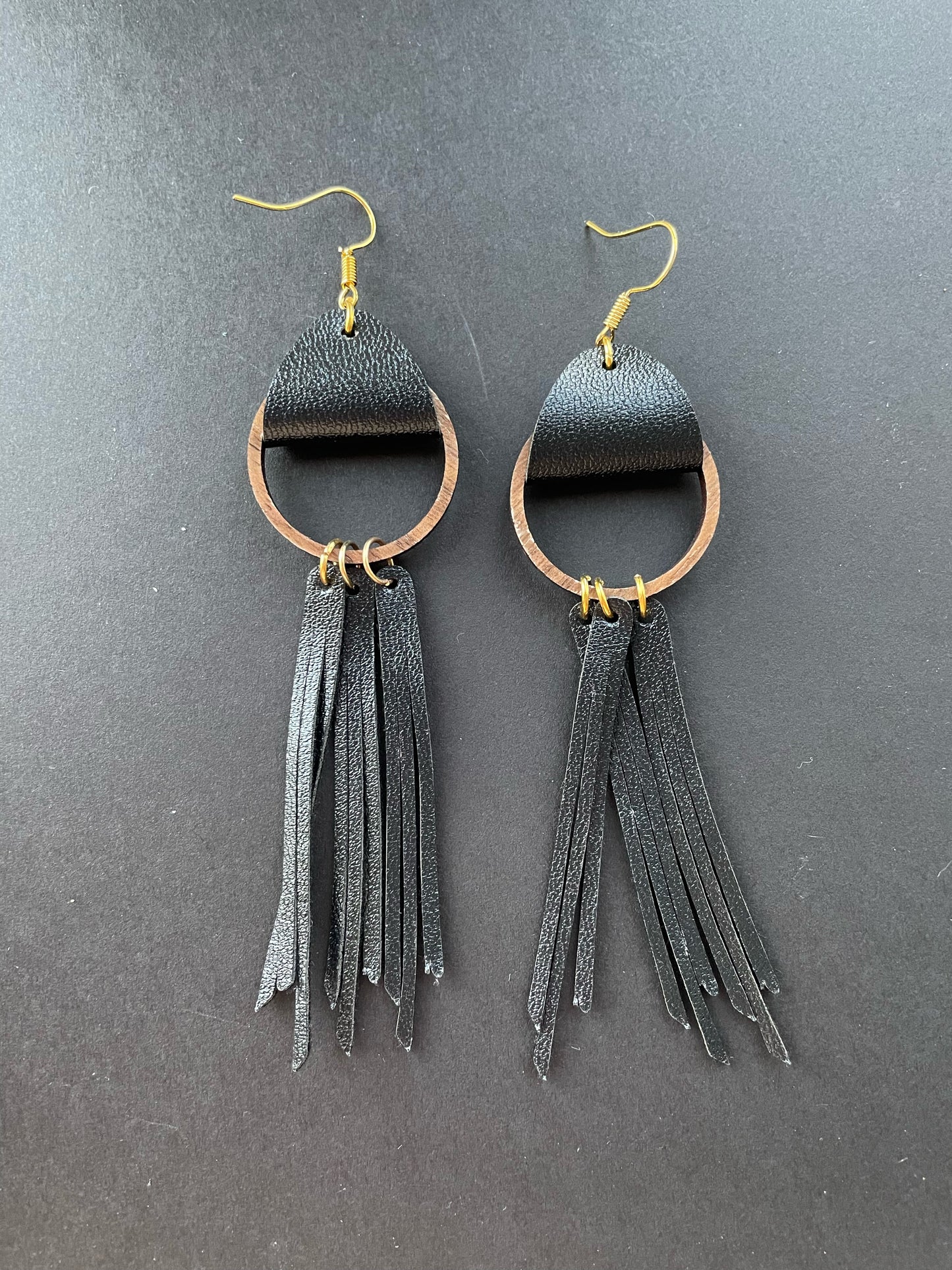 Fringe Leather Earrings