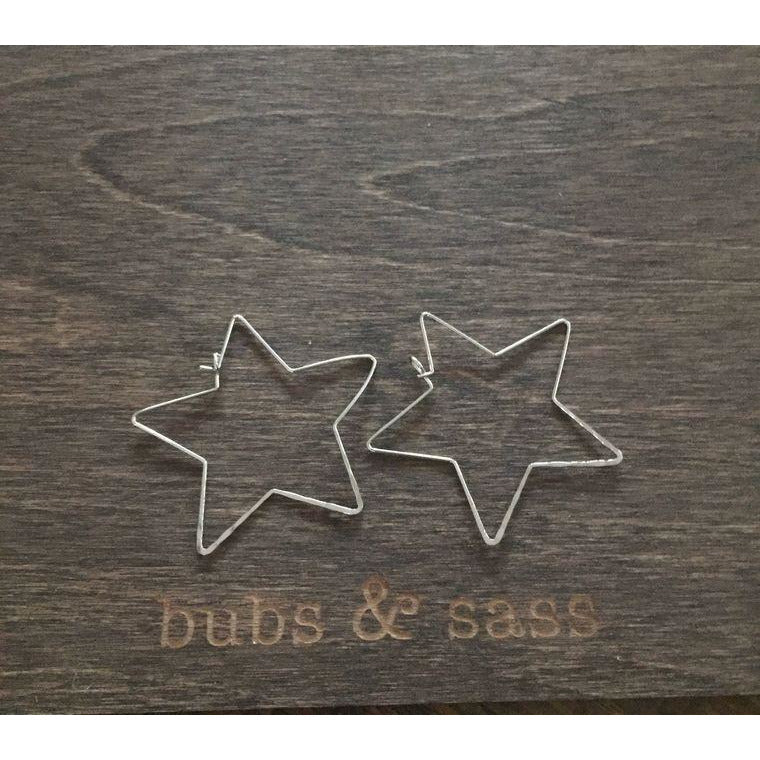 Dim Gray star hoops