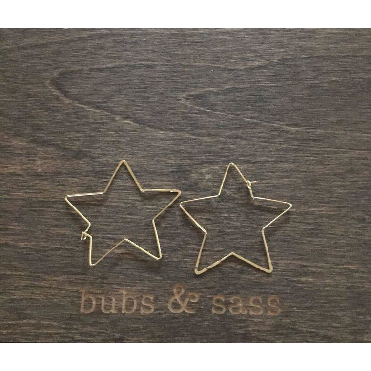 Dim Gray star hoops