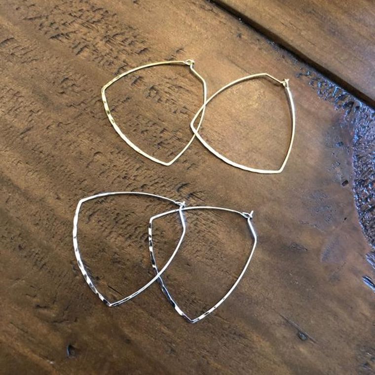 Dim Gray trianglé hoops