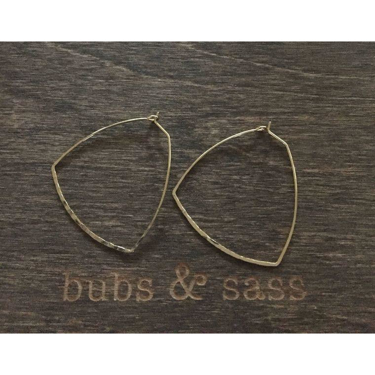 Dark Olive Green trianglé hoops