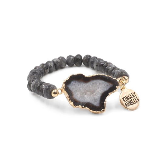 Dark Gray agaté bracelet